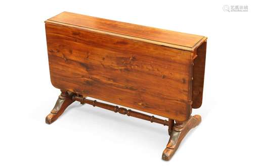 AN UNUSUAL 19TH CENTURY YEW WOOD SUTHERLAND TABLE