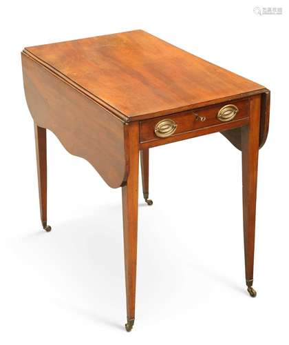 A GEORGE III MAHOGANY PEMBROKE TABLE