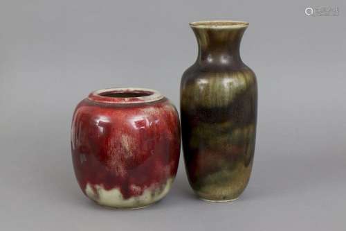 2 WMF Keramikvasen der 1930er Jahre