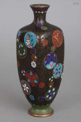 Japanische Cloisonnée Vase der Meiji Epoche