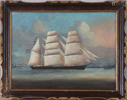 Kapitänsbild des Segelschiffs ¨Gustav Adolph¨