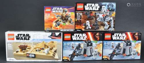 LEGO SETS - STAR WARS - X5 LEGO STAR WARS SETS