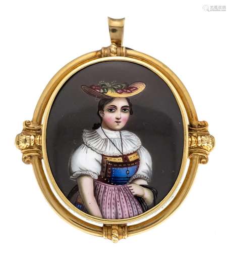 Antique miniature pendant/broo