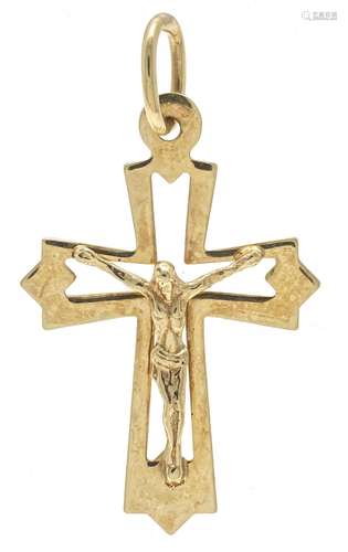 Cross pendant GG 585/000 with