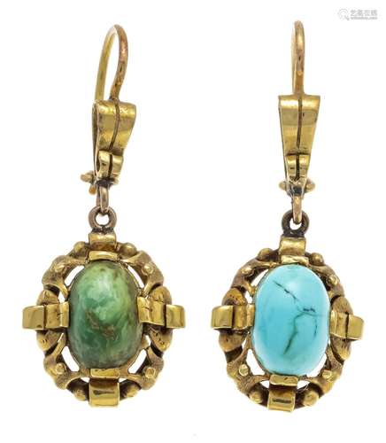 Turquoise earrings c. 1940 GG