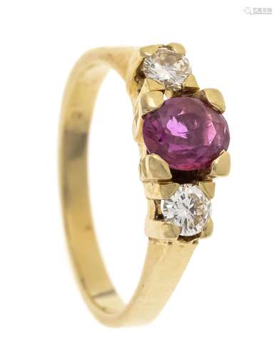 Rhodolite diamond ring GG 585/