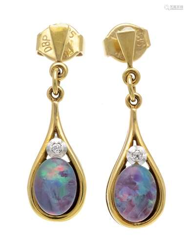 Diamond opal earrings GG/WG 58