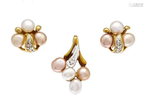 Pearl-diamond set GG/WG 585/00