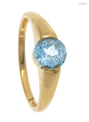 Aquamarine ring GG 585/000 wit