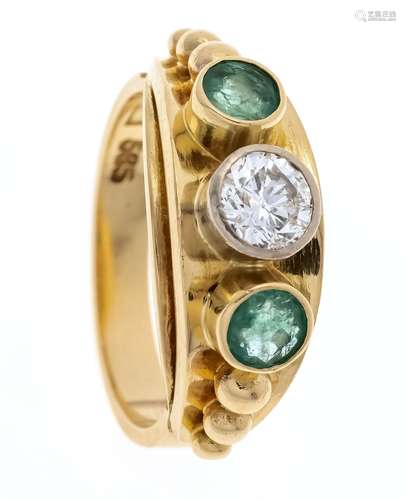 Brilliant emerald ring GG/WG 5