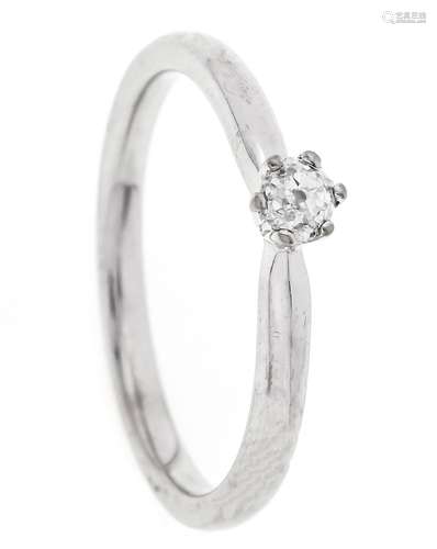 Old-cut diamond ring palladium