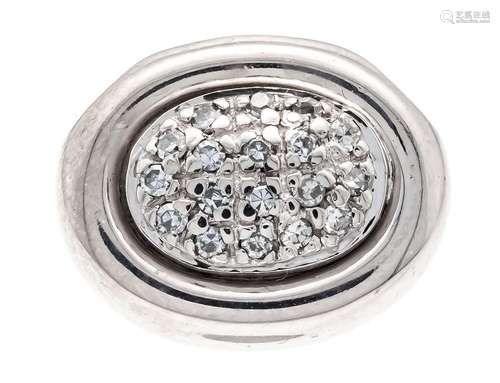 Diamond pendant WG 585/000 wit