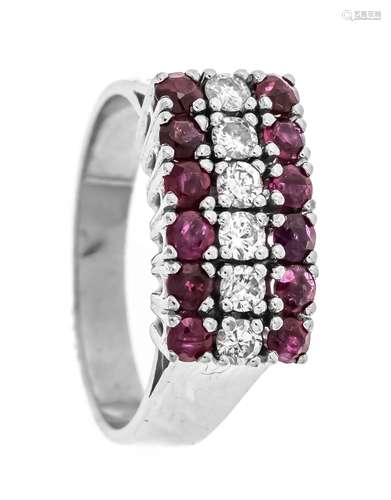 Ruby-brilliant ring WG 585/000