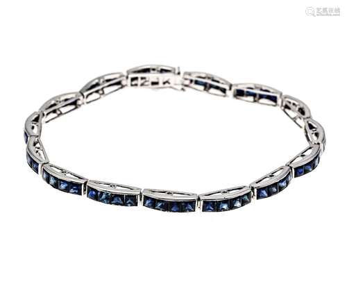 Sapphire bracelet WG 750/000 w