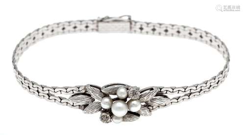 Akoya diamond bracelet WG 585/