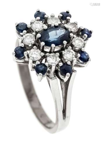 Sapphire and diamond ring WG 5