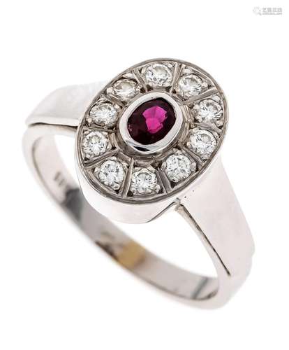 Ruby-brilliant ring WG 585/000