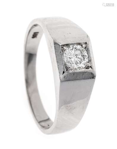 Brilliant solitaire ring WG 58