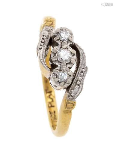 Art Deco diamond ring GG 750/0