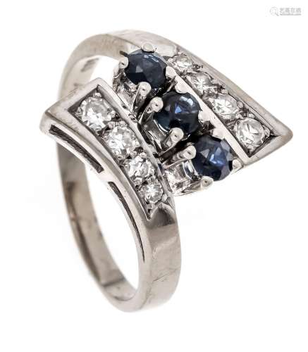 Sapphire-diamond ring GG 585/0
