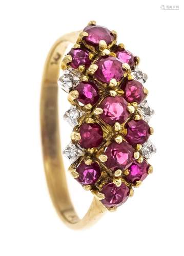 Ruby diamond ring GG 585/000 w