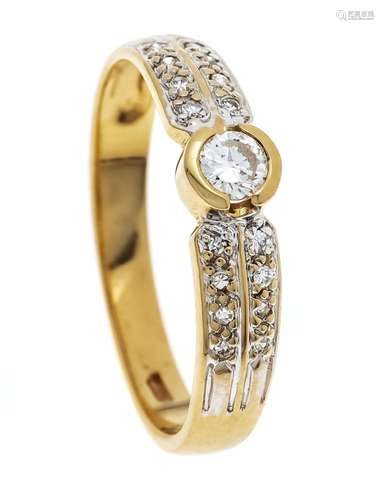 Diamond ring GG/WG 585/000 wit