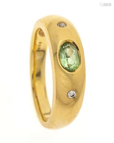 Peridot-brilliant ring GG 750/