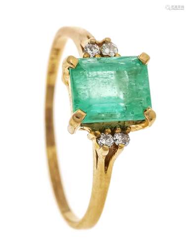 Emerald diamond ring GG 585/00