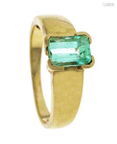 Emerald ring GG 585/000 with o