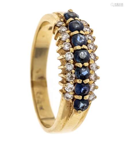 Sapphire-brilliant ring GG 585