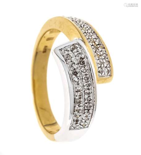 Diamond ring GG/WG 585/000 wit