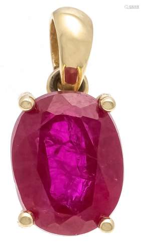 Ruby pendant GG 585/000 with o