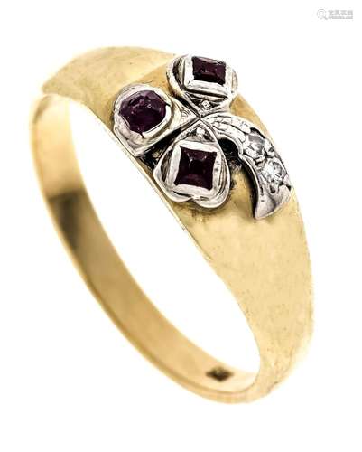 Ruby-diamond ring GG/WG 585/00