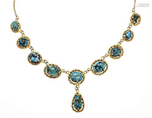 Turquoise necklace GG 750/000