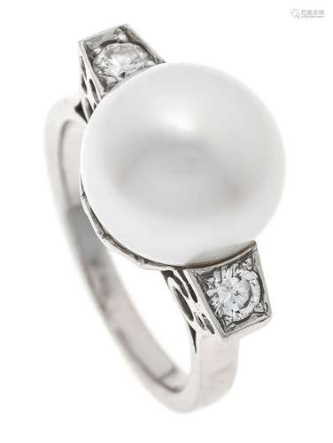 South Sea pearl diamond ring p