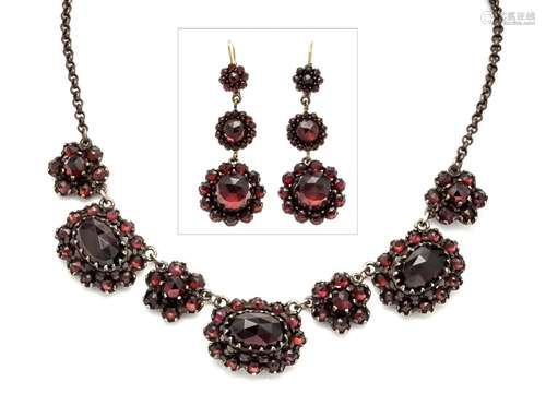 2-piece garnet set, set with d