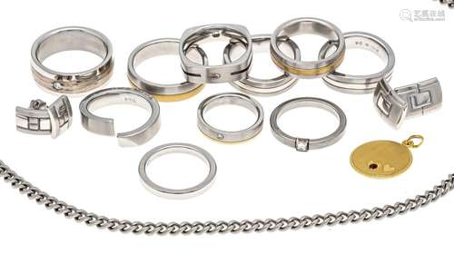 14-piece steel jewellery set,