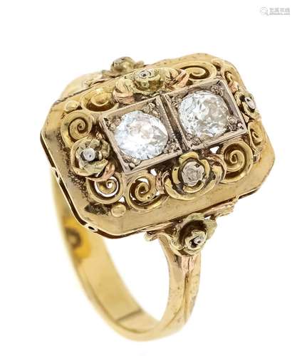 Old cut diamond ring circa 189