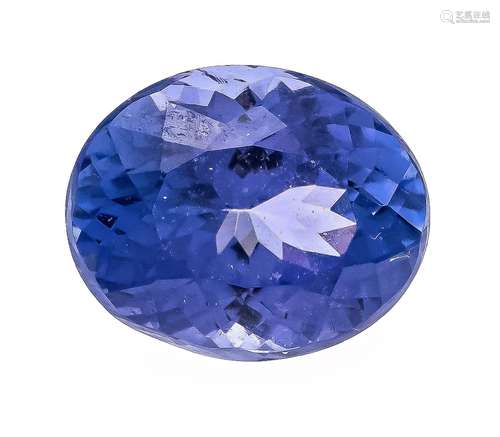 Tanzanite, oval faceted, 2,02