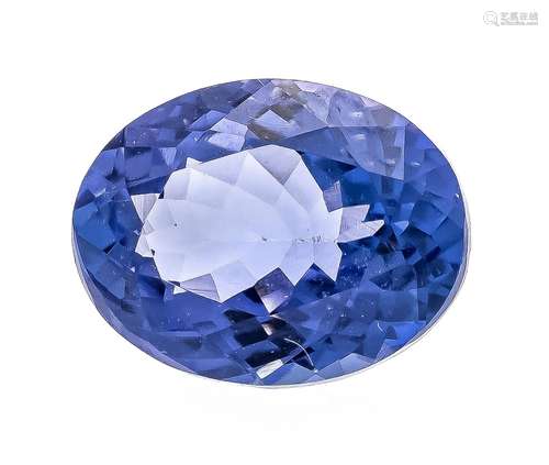 Tanzanite, oval faceted, 2,07