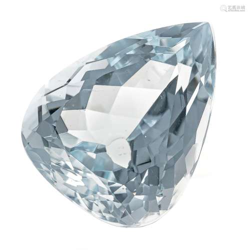 Aquamarine 18.54 ct drop cut,