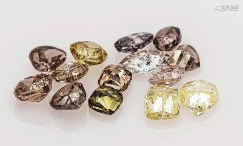 Mixed lot of diamonds, total 5