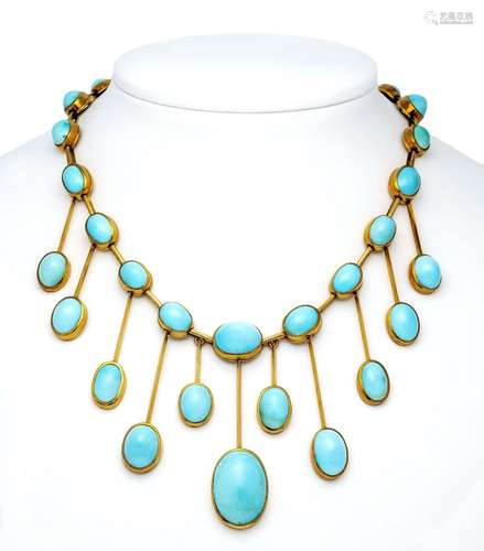 Turquoise necklace GG 750/000