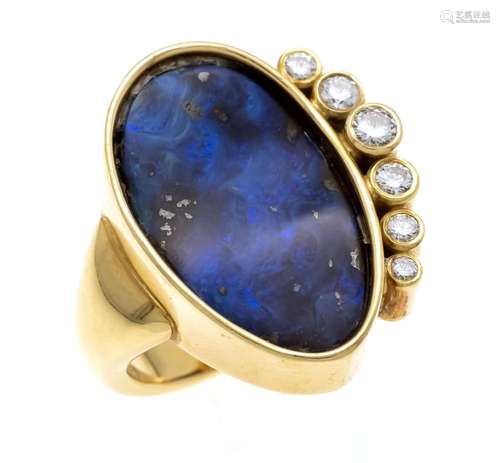 Opal-brilliant ring GG 750/000