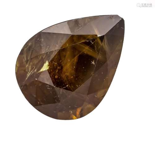 Titanite 10.23 ct, drop-cut, s