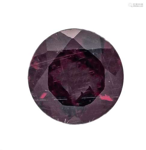 Rhodolite round faceted, 0.75