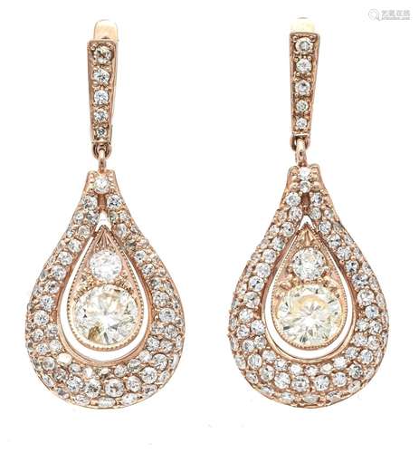 Old-cut diamond earrings RG 58