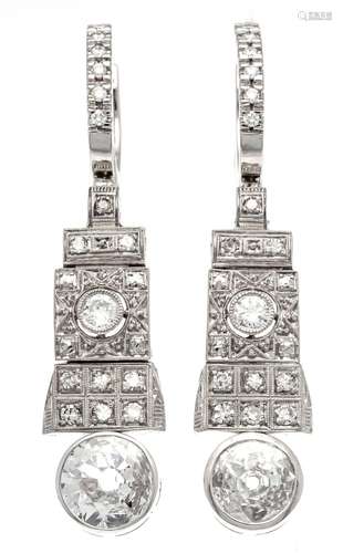 Old cut diamond earrings in Ar