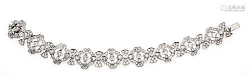 old-cut diamond bracelet WG 58