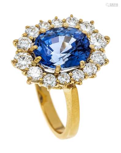 Sapphire diamond ring GG 750/0